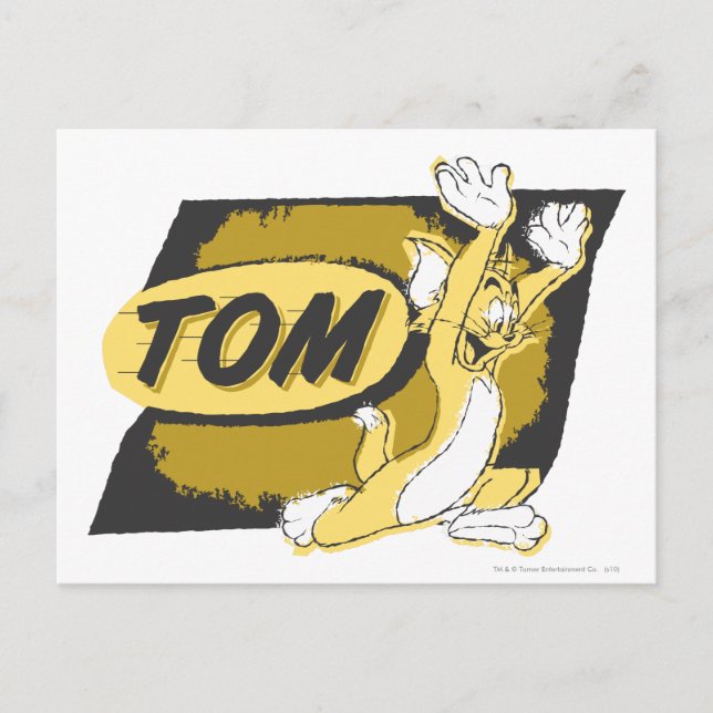 Postal Tom persiguiendo (Anverso)