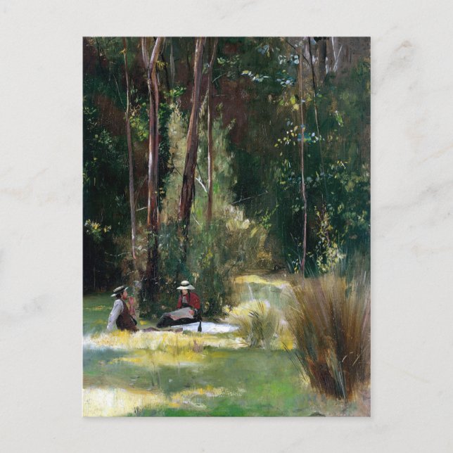 Postal Tom Roberts Una Tarde Dominical (Anverso)