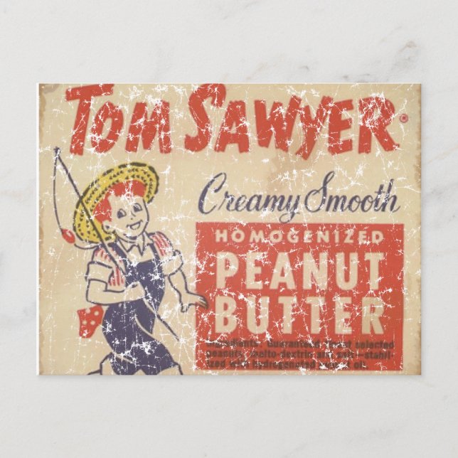 Postal Tom Sawyer - 1945 - afligido (Anverso)