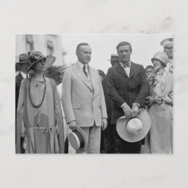 Postal Tom se mezcla con el presidente Coolidge