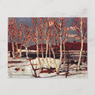 Postal Tom Thomson - Abril en Algonquin