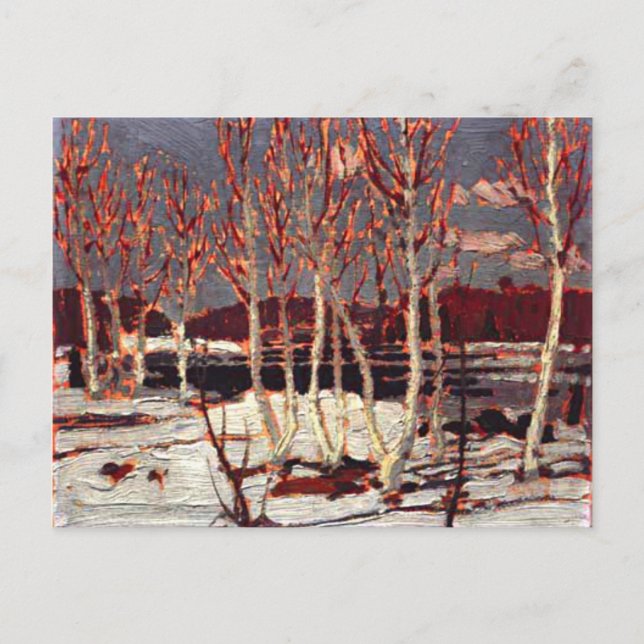 Postal Tom Thomson - Abril en Algonquin (Anverso)