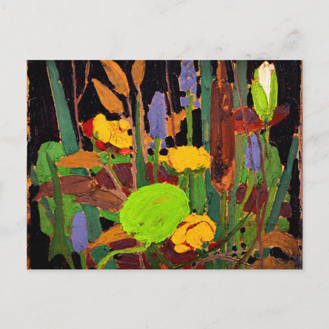 Postal Tom Thomson - Flores de agua (Anverso)