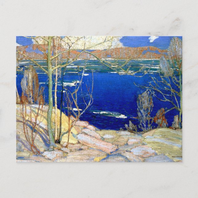 Postal Tom Thomson - Hielo de primavera (Anverso)