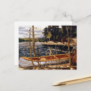 Postal Tom Thomson - La canoa