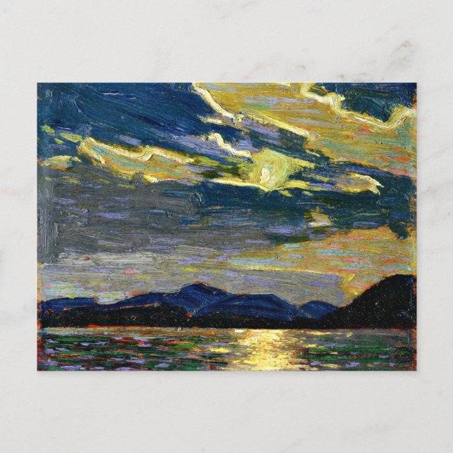 Postal Tom Thomson - Luz de luna caliente de verano (Anverso)