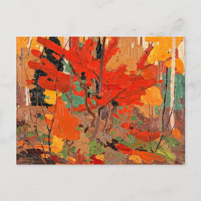 Postal Tom Thomson - Otoño, Otoño 1916 (Anverso)