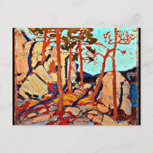 Postal Tom Thomson - Pine Cleft Rocks