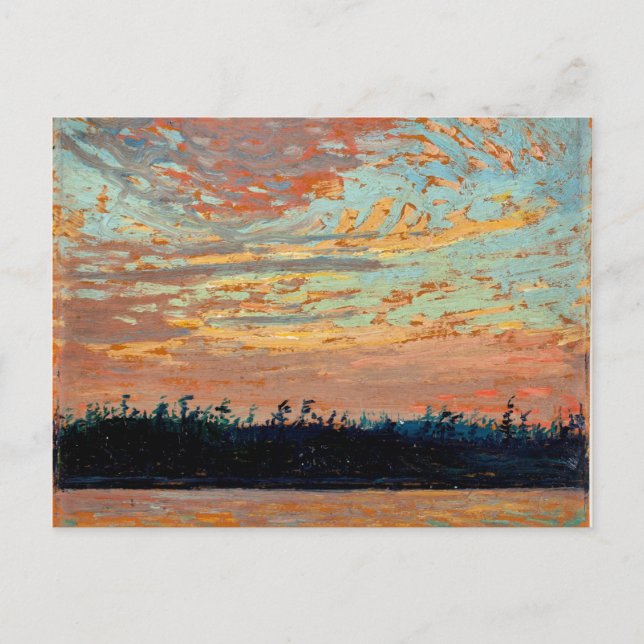 Postal Tom Thomson - Sunset Sky (Anverso)