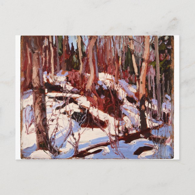Postal Tom Thomson - Thaw in the Woods (Anverso)