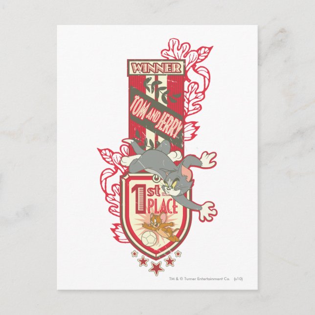 Postal Tom y Jerry 1er lugar 1 (Anverso)