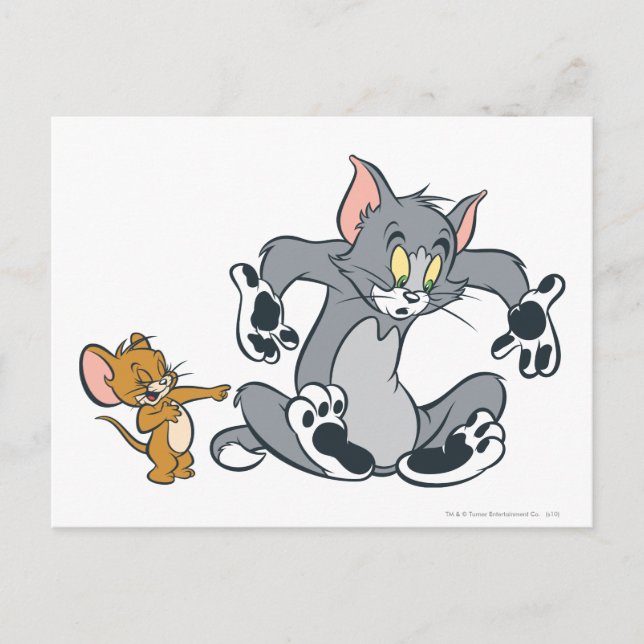 Postal Tom y Jerry Black Paw Cat (Anverso)