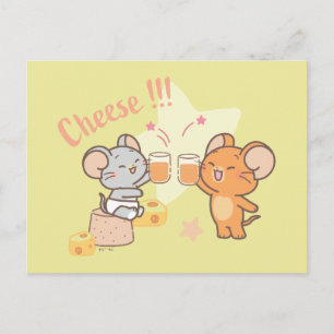 Postal Tom y Jerry Brindis por el queso