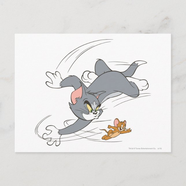Postal Tom y Jerry Chase Turn (Anverso)