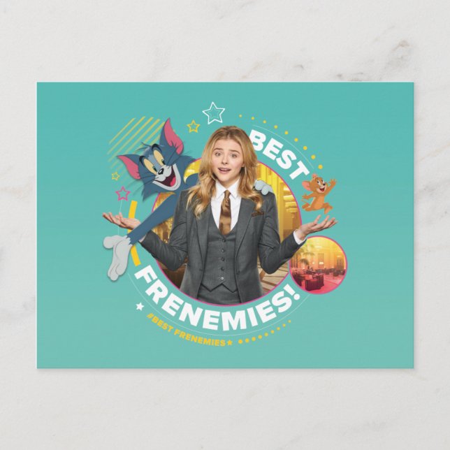 Postal Tom y Jerry con Kayla - Las mejores monedas (Anverso)