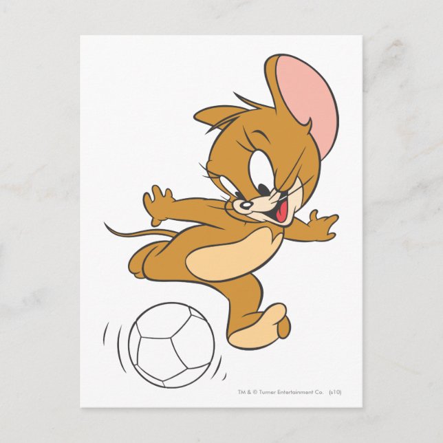 Postal Tom y Jerry Soccer (fútbol) 2 (Anverso)