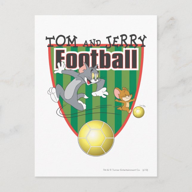 Postal Tom y Jerry Soccer (fútbol) 6 (Anverso)