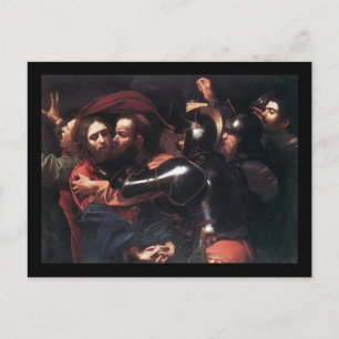 Postal Toma de Caravaggio de Cristo