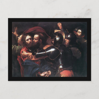 Postal Toma de Caravaggio de Cristo