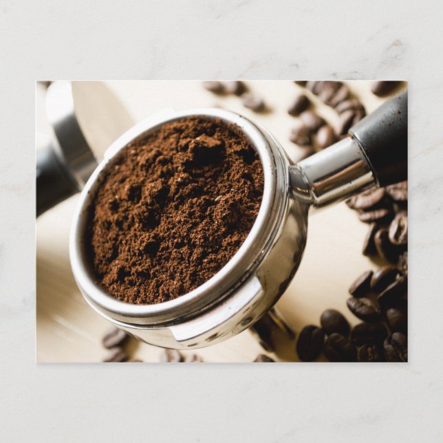 Postal Toma de Espresso lista para ser cappuccino (Anverso)