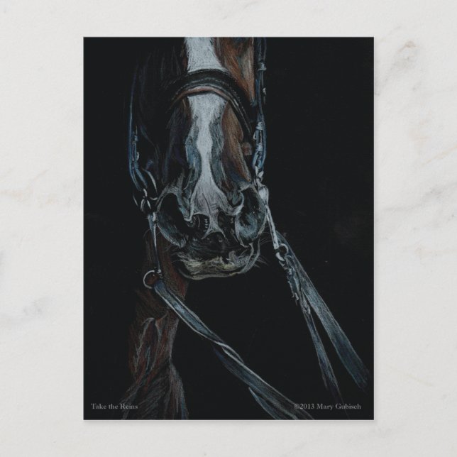 Postal Toma las riendas por Mary Gubisch (Anverso)