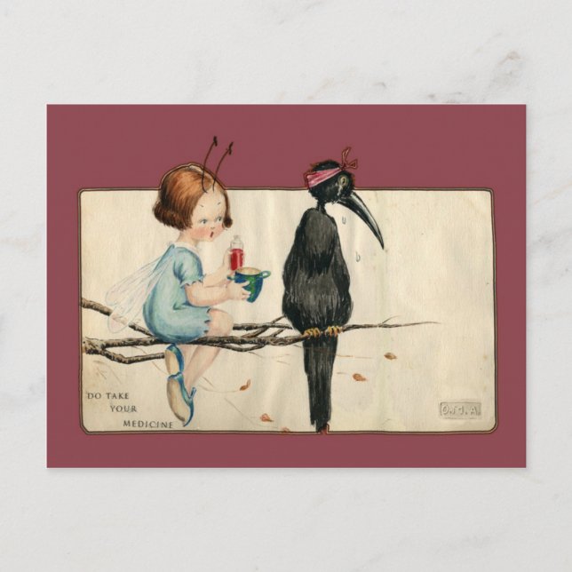 Postal Toma tu medicina (Anverso)
