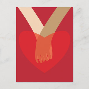 Postal Tomados de la mano