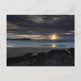 Postal Tomando el sol en Polzeath