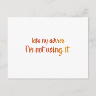 Postal Tomar mi consejo