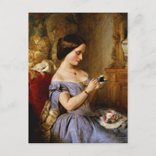 Postal Tomar té en la sala de dibujo