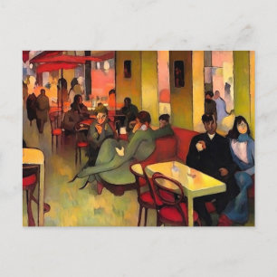 Postal Tomar un café en París