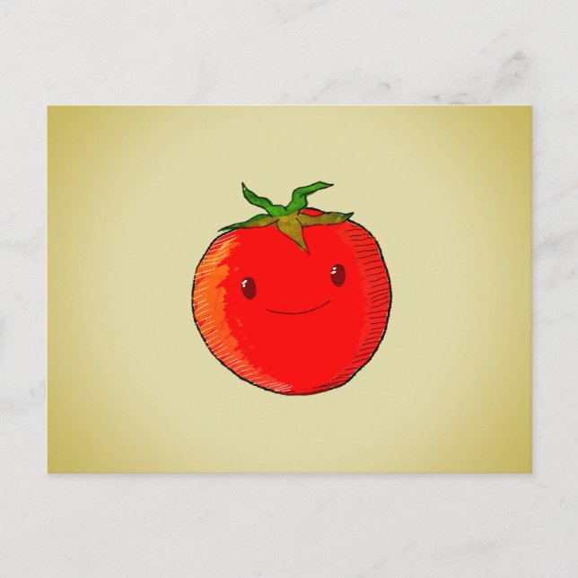 Postal Tomate Personalizado lindo (Anverso)