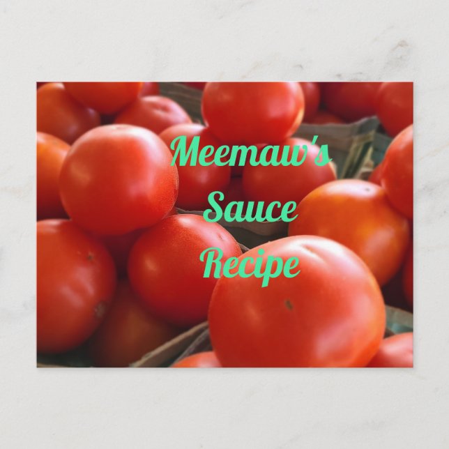 Postal Tomates de mercado de los agricultores (Anverso)