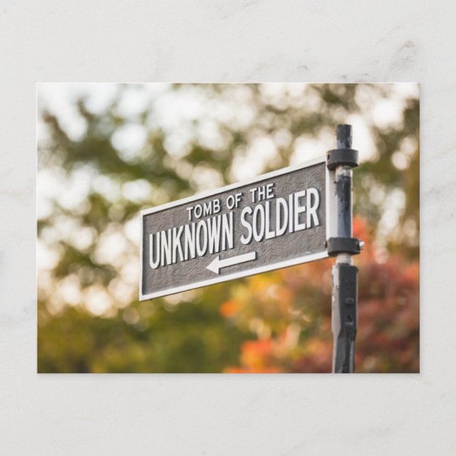 Postal Tomb of the Unknown Soldier Sign (Anverso)
