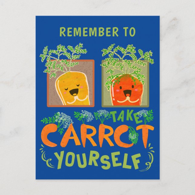 Postal Tome Carrot usted mismo | Carrot Pun (Anverso)