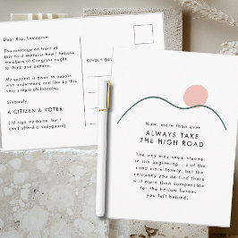 Postal Tome el sol de la montaña High Road Mountain para 