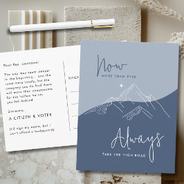 Postal Tome la pizarra azul para el Congreso