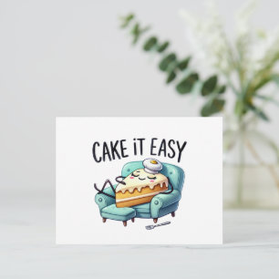 Postal Tómelo Fácil - Tartas Relajantes
