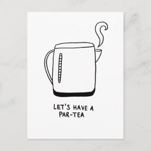 Postal Tomemos un pera de té