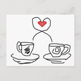 Postal Tomemos una taza de...