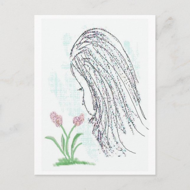 Postal Tómese Tiempo Para Oler Las Flores (Anverso)