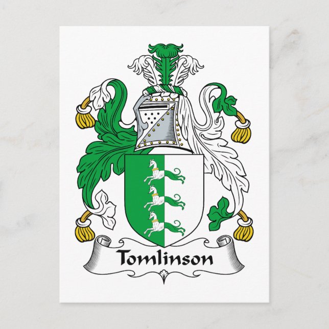 Postal Tomlinson Family Crest (Anverso)