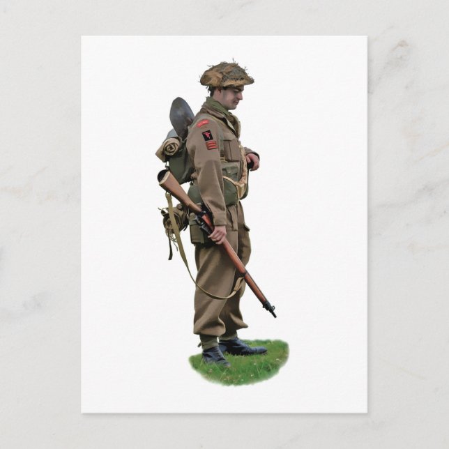 Postal "Tommy" británico de la Segunda Guerra Mundial (Anverso)