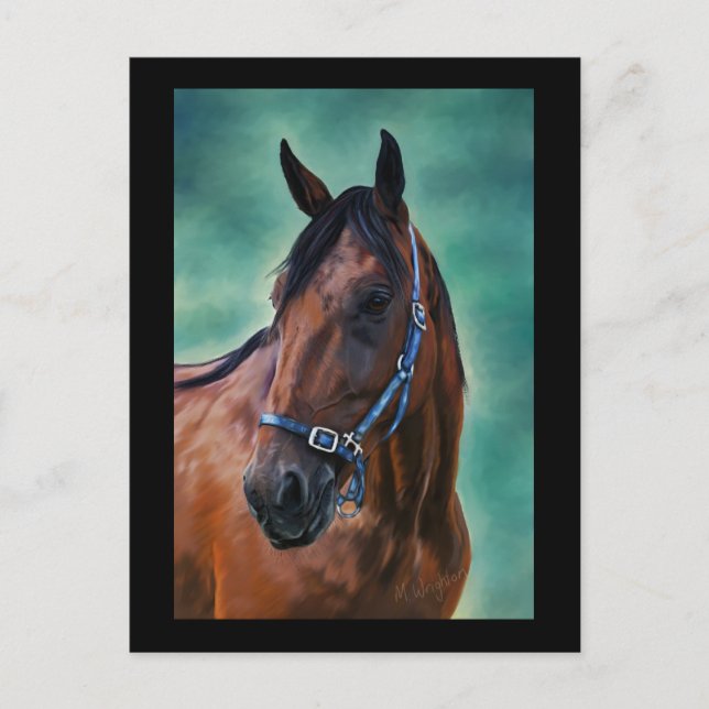 Postal Tommy Standardbred Horse Art (Anverso)