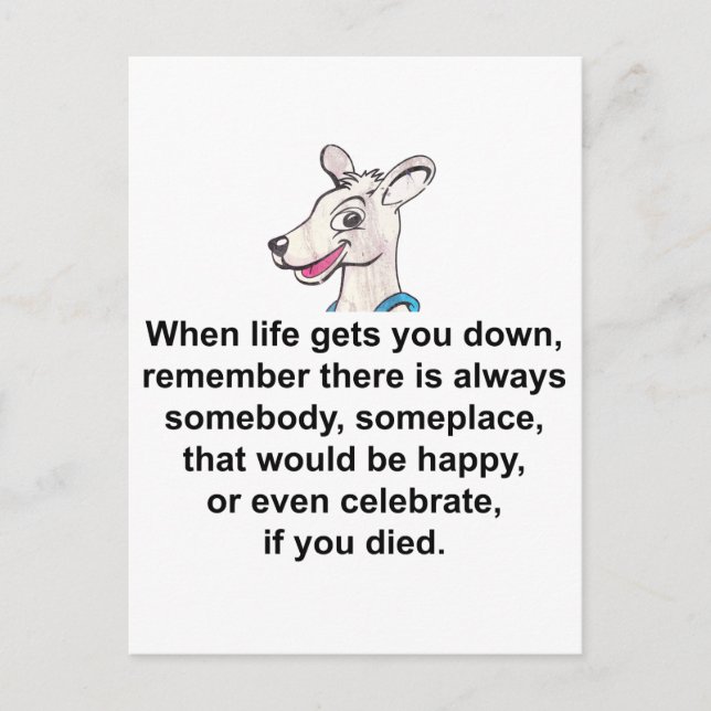 Postal Tommy The Terrible Kangaroo 1 (Anverso)