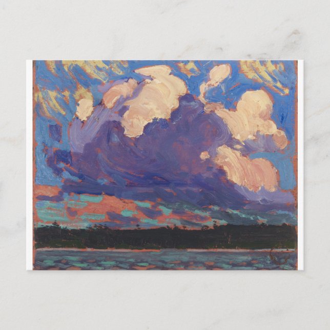 Postal Tommy Thomson Ontario Landscape Evening Cloud (Anverso)