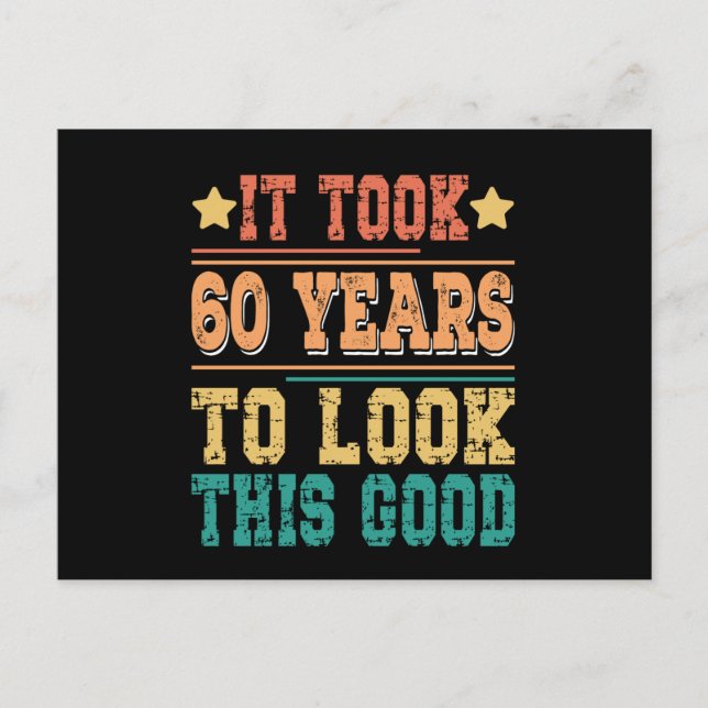 Postal Tomó 60 Años Mirar Esto Bien (Anverso)