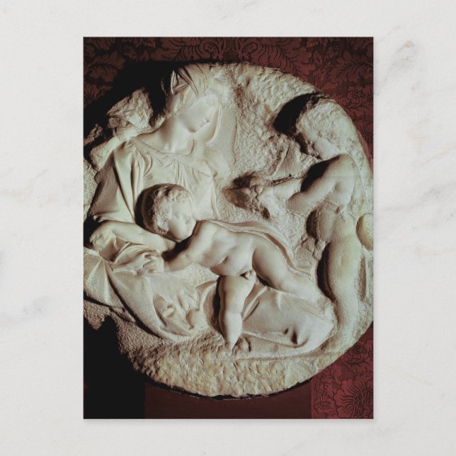 Postal Tondo Taddei, piedra circular (Anverso)