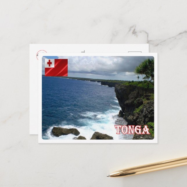 Postal Tonga - Costa - (Anverso/Reverso In Situ)