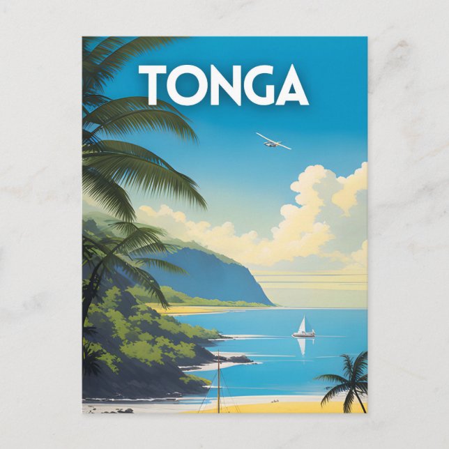 Postal Tonga Travel Art (Anverso)
